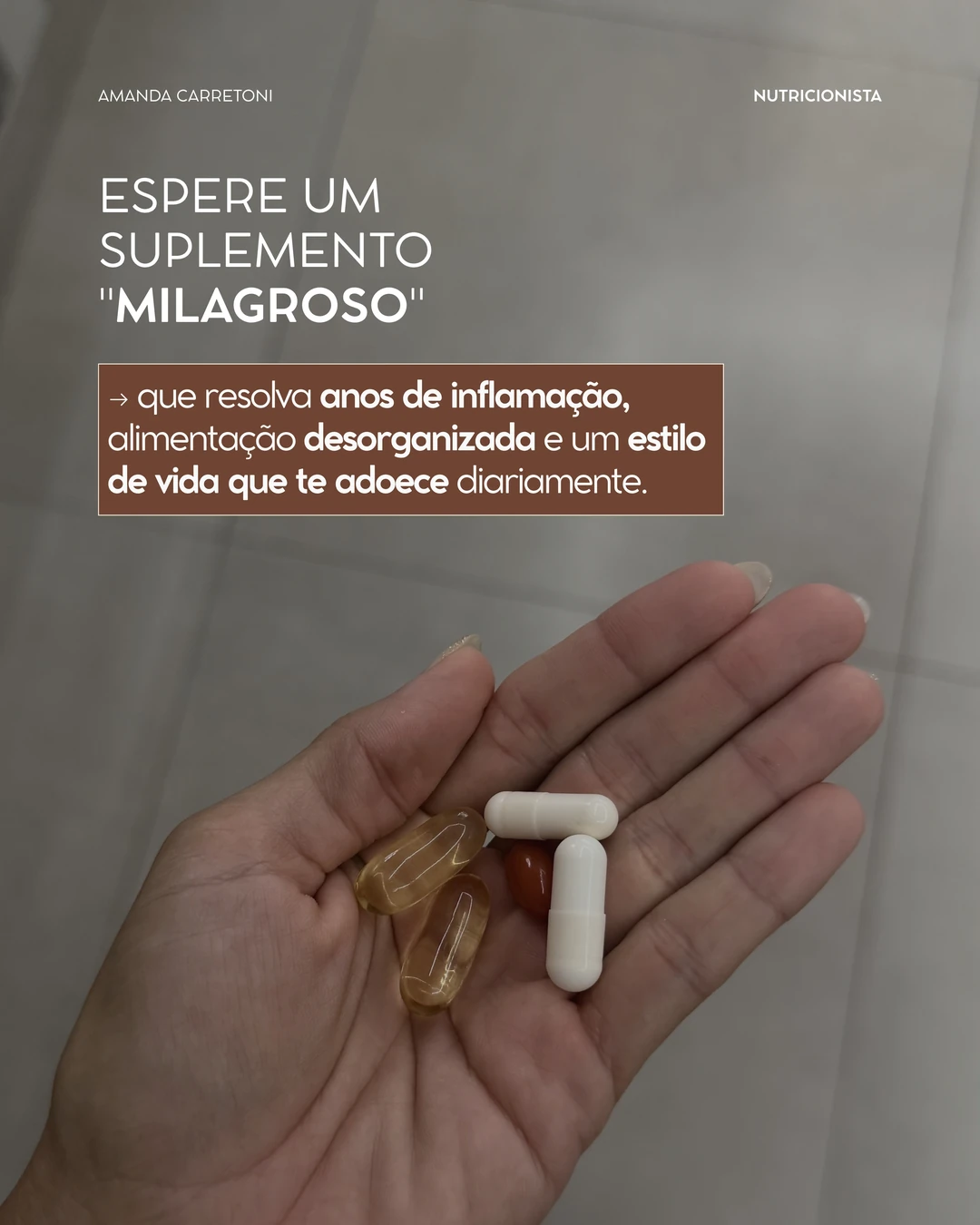 Dra. Amanda Carretoni · Eu não quero ser sua nutricionista se…, 3 de 6