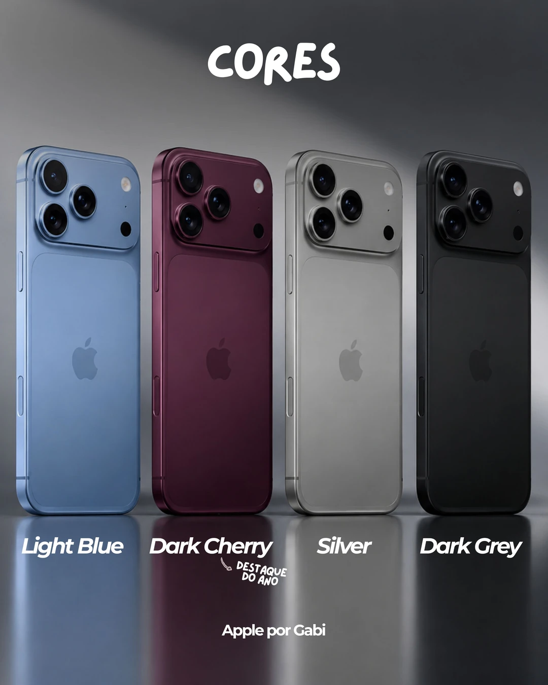 Apple por Gabi · Lançamento iPhone 18, 5 de 7