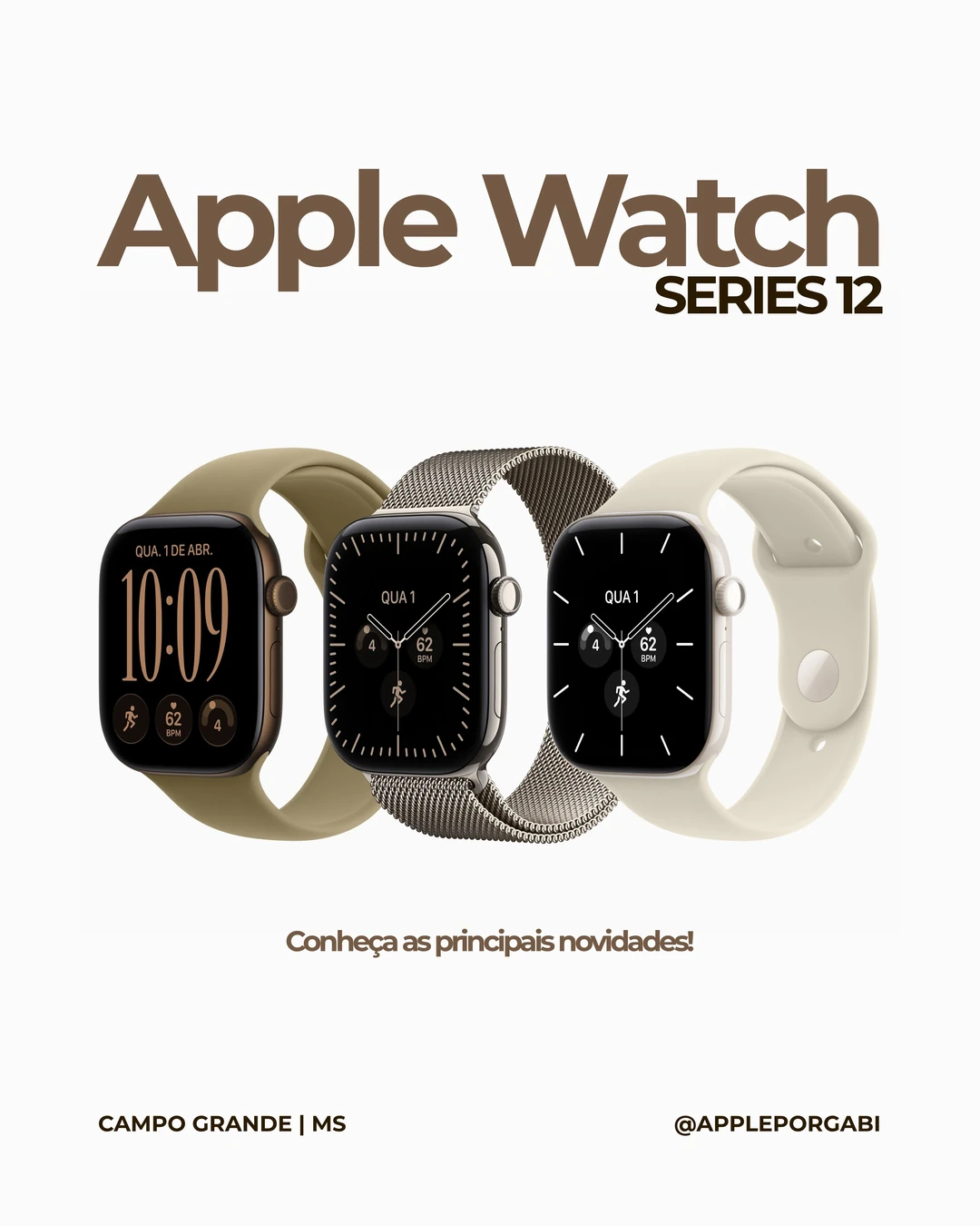 Apple por Gabi · Lançamento Apple Watch Series 12, 1 de 7
