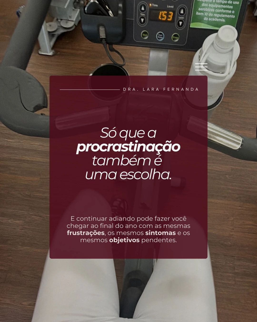Dra. Lara Fernanda · Metade do ano já passou, 4 de 7