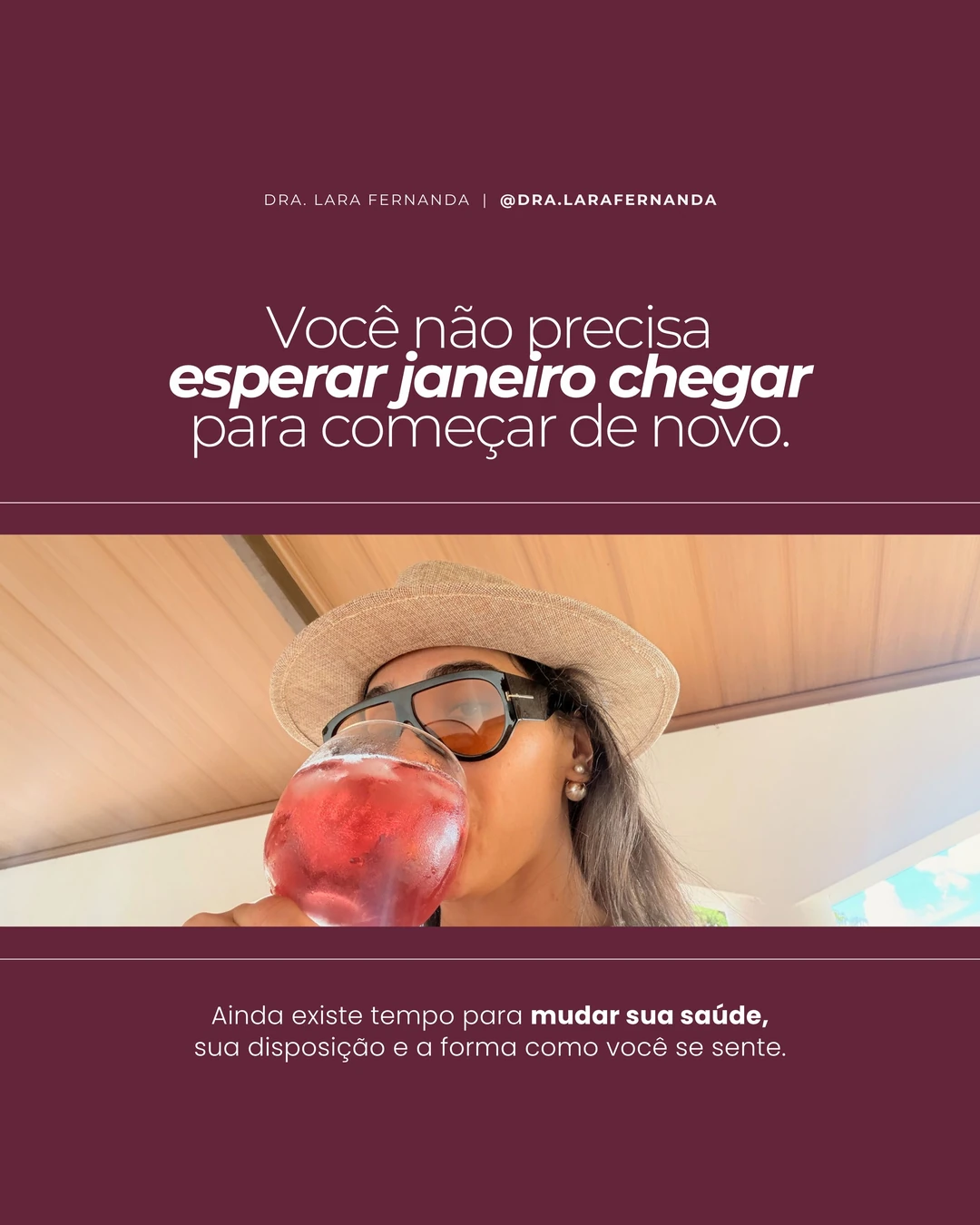 Dra. Lara Fernanda · Metade do ano já passou, 5 de 7