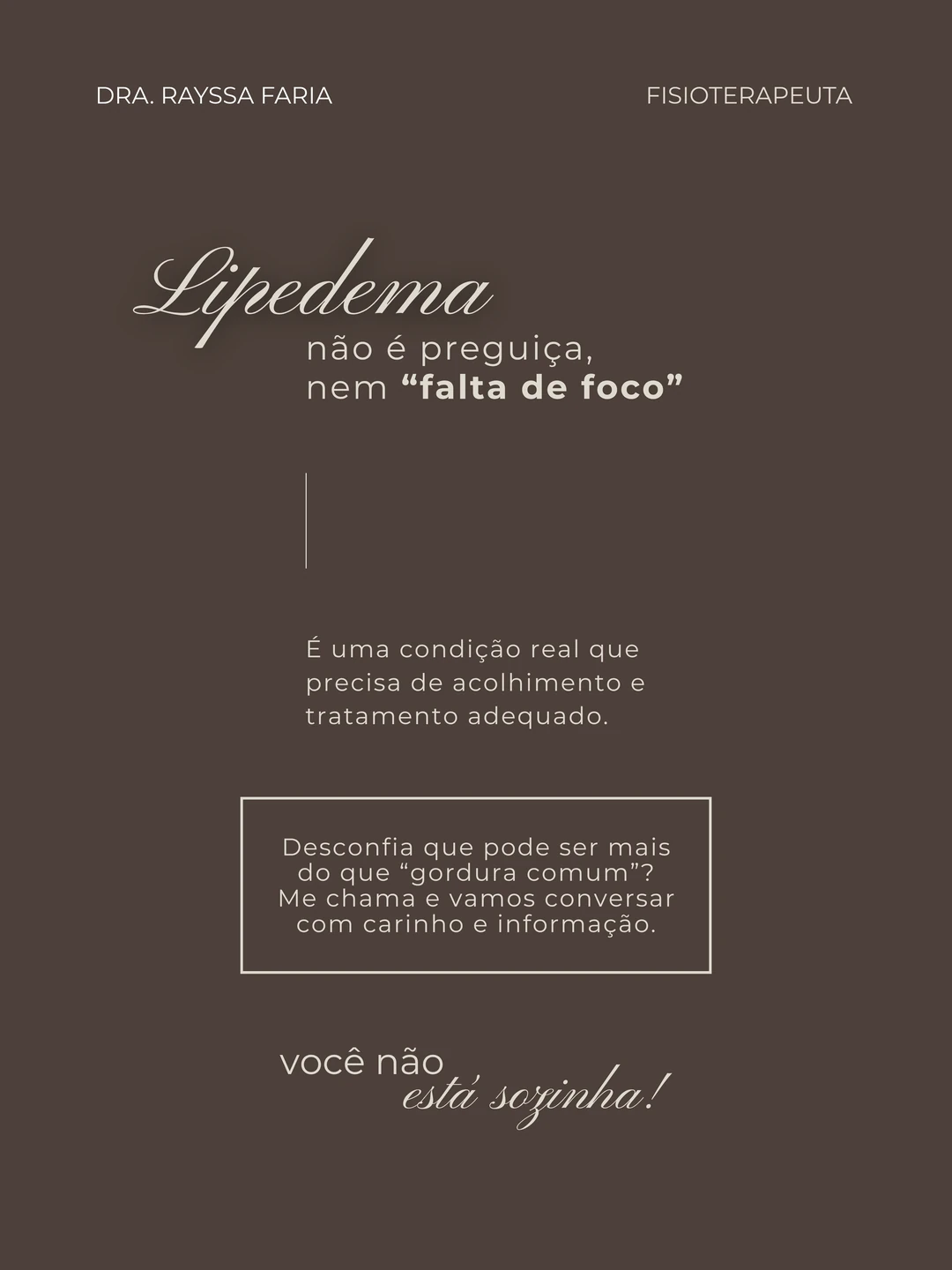 Dra. Rayssa Faria · Lipedema x gordura, 6 de 6