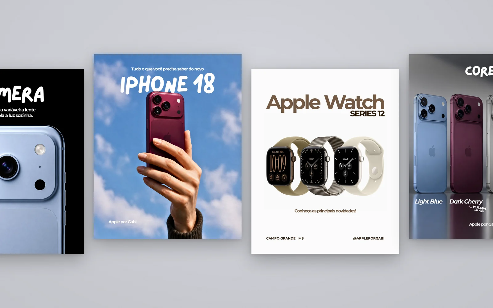 Peças de design para Apple por Gabi