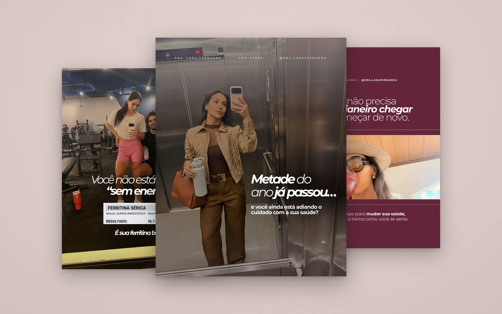 Peças de design para Dra. Lara Fernanda